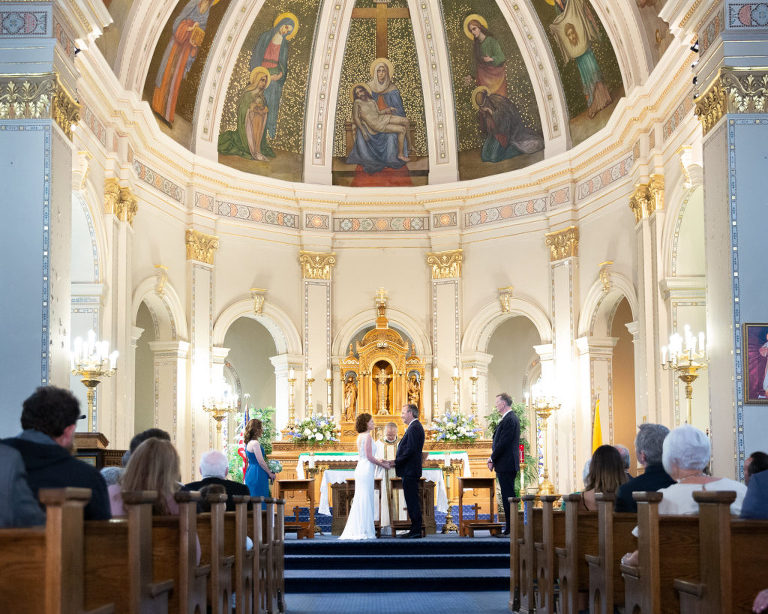 New Orleans wedding, Mater Dolorosa Church, Tropical Storm Barry, Bride, Groom, new orleans wedding photographer