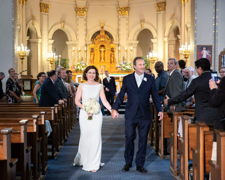 New Orleans wedding, Mater Dolorosa Church, Tropical Storm Barry, Bride, Groom, new orleans wedding photographer