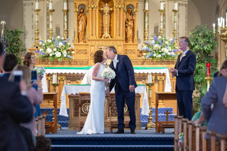 New Orleans wedding, Mater Dolorosa Church, Tropical Storm Barry, Bride, Groom, new orleans wedding photographer